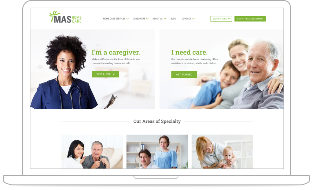 Home Care Website Design And